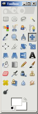 The Toolbox, with the Move tool selected.